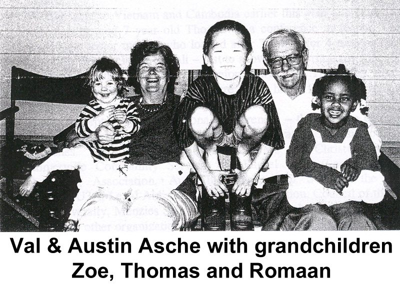 Val & Austin Asche & grandchildren Zoe Thomas & Romaan